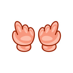 cartoon hand vector