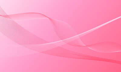 pink lines wave curves with soft gradient abstract background