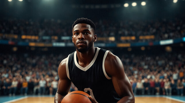 Players in the Basketball Arena.