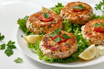 Flavorful Albacore Tuna Burger with Fresh Parsley and Sweet Relish