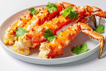 Alaskan King Crab Tempura: A Gourmet Delight with Zesty Orange Sauce