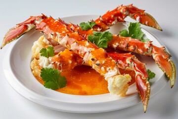 Alaskan King Crab Tempura: A Flavorful Creation with Zesty Orange Teriyaki