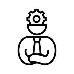 Vector black line icon for Pragmatic