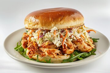 Southern Comfort Food: Alabama Chicken Sandwich with Creamy Coleslaw