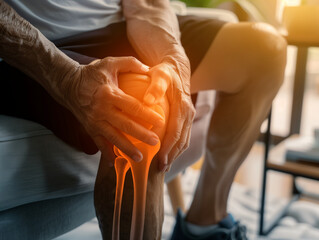 Person with Knee Pain Visualization