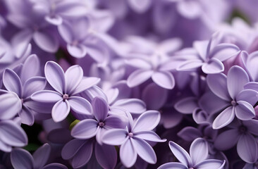 lilac flowers with space for text