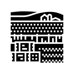 haystack farm farmer glyph icon vector. haystack farm farmer sign. isolated symbol illustration