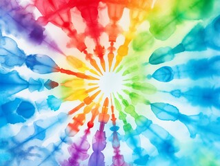 Colorful Tie Dye Design Pattern Background