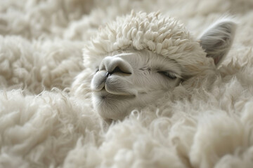 Lama pacos, Alpaca wool production.