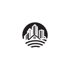 real estate logo, corporate real estate logo design, Home logo design template
