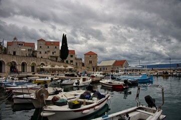 Panorama of Bol on island Brac in Croatia