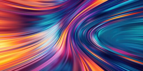 Vibrant swirl of colors in motion
