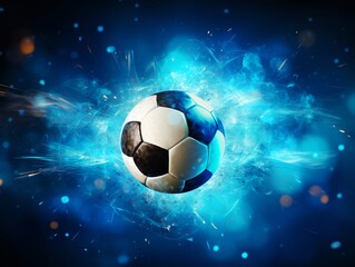 Naklejka premium Abstract soccer ball background wallpaper for background, business, poster, banner, flyer, game concept