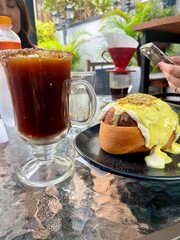 breakfast with coffee