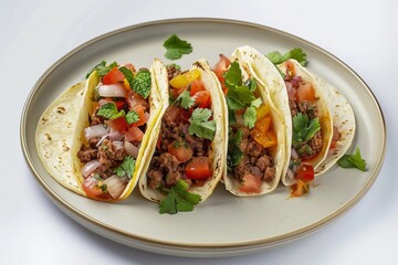 Tempting Al Pastor-Inspired Tacos in Soft Flour Tortillas