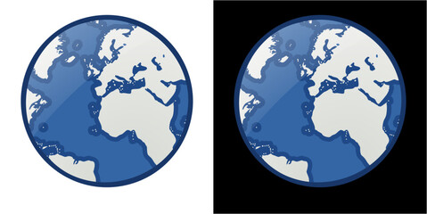 web browser globe icon