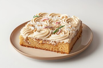 Exquisite Airline Cookie Sheet Cake with Rich Speculoos Flavors and Vanilla Swirls