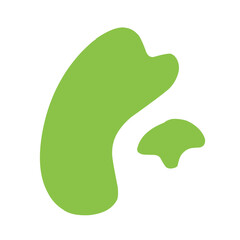 green organic liquid