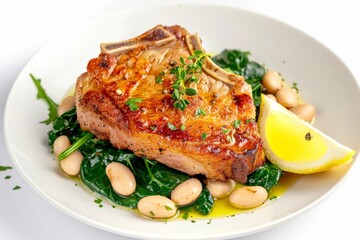 Balancing Richness: Lemon, Herbs, and Golden Crisp Pork Chop