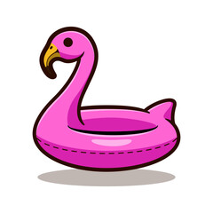 inflatable rubber toy swimming ring vector illustration design	
