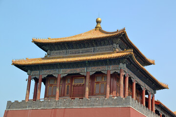 China, Beijing, Zijincheng- Purple Forbidden City, Wumen - Meridian Gate, Five-Phoenix Tower