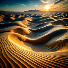 abstract wave pattern in sand dune nature beauty