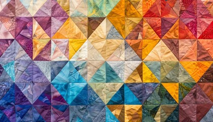 Fototapeta premium A colorful tessellation of pentagons arranged into a starlike geometric quilt