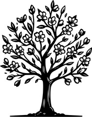 Obraz premium Almond Tree icon 10