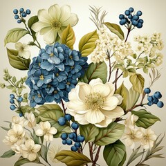 seamless background with yellow flowers