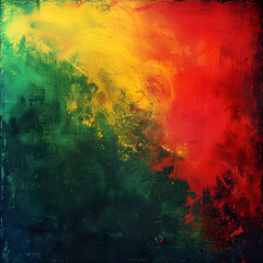 black history month, canvas grunge texture, red yellow green paint color, celebration background	
