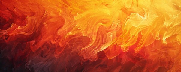 A fiery gradient design that bursts from a dark ember red to a bright lava orange