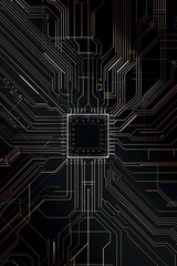 The electronic circuit board background, Generative Ai