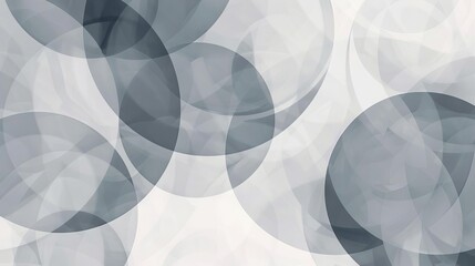 A minimalist pattern of overlapping translucent circles in soft monochrome colors