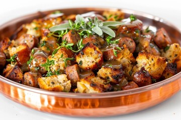 Tender Sausage and Aromatic Herbs in Air Fryer Sausage Stuffing