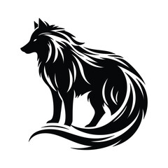 Fototapeta premium wolf silhouette Vector