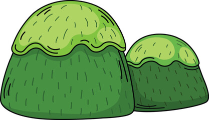 illustration of mountain outline white on background vector