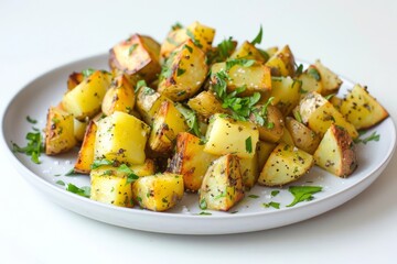 Delicious Air Fryer Leftover Potato Salad with Fresh Herb Garnish