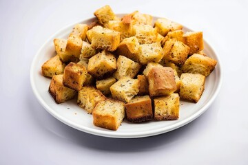 Gluten-Free Croutons with Olive Oil and Herbs for Soups