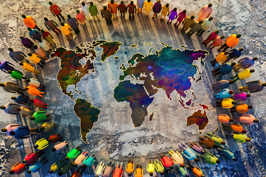 People around the world, diversity and inclusive of all nations and cultures