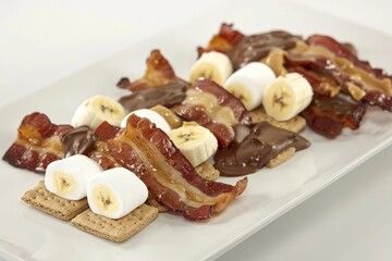 Air Fryer Elvis S'mores: Crispy Bacon, Rich Chocolate, and Creamy Peanut Butter