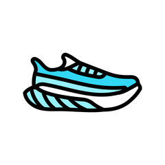 running shoes color icon vector. running shoes sign. isolated symbol illustration