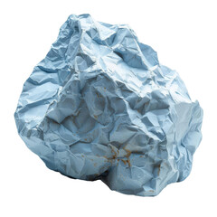 Fototapeta premium Blue crumpled paper texture background.