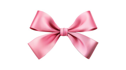 Fototapeta premium Elegant Pink Bow for Fashion and Decor isolated on a transparent background