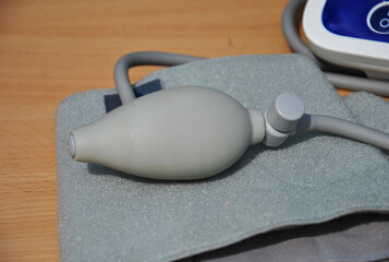 fragment of a medical tonometer. tonometer bulb close-up