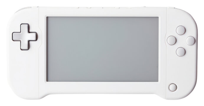 PNG  Handheld gaming device electronics screen white. AI generated Image by rawpixel.