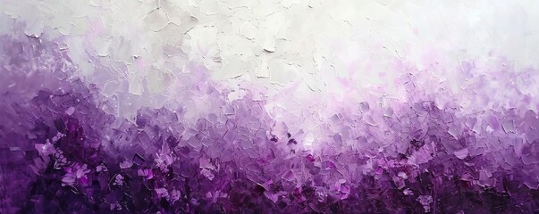 Layers of soft plum, lilac, and white with a touch of deep purple for a dreamy, calming texture