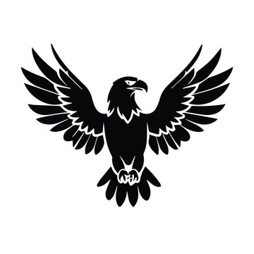 recommend clip art: falcon Vector silhouette design logo 