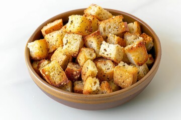 Tantalizing Air Fryer Croutons: Generously Coated in Olive Oil and Seasoned