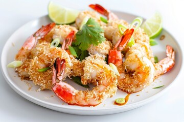 Irresistible Coconut Shrimp with Vibrant Garnishes
