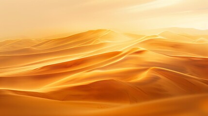 A blur of windswept sand dunes under a desert sunset, evoking adventure and mystery